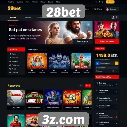 Avaliação da interface do usuário do site 28bet